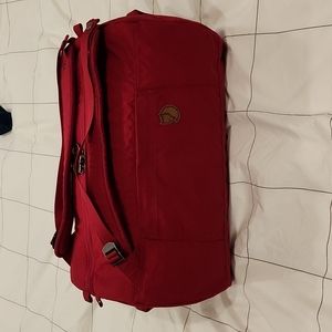 Fjallraven Splitpack Travel Duffel Backpack - Red